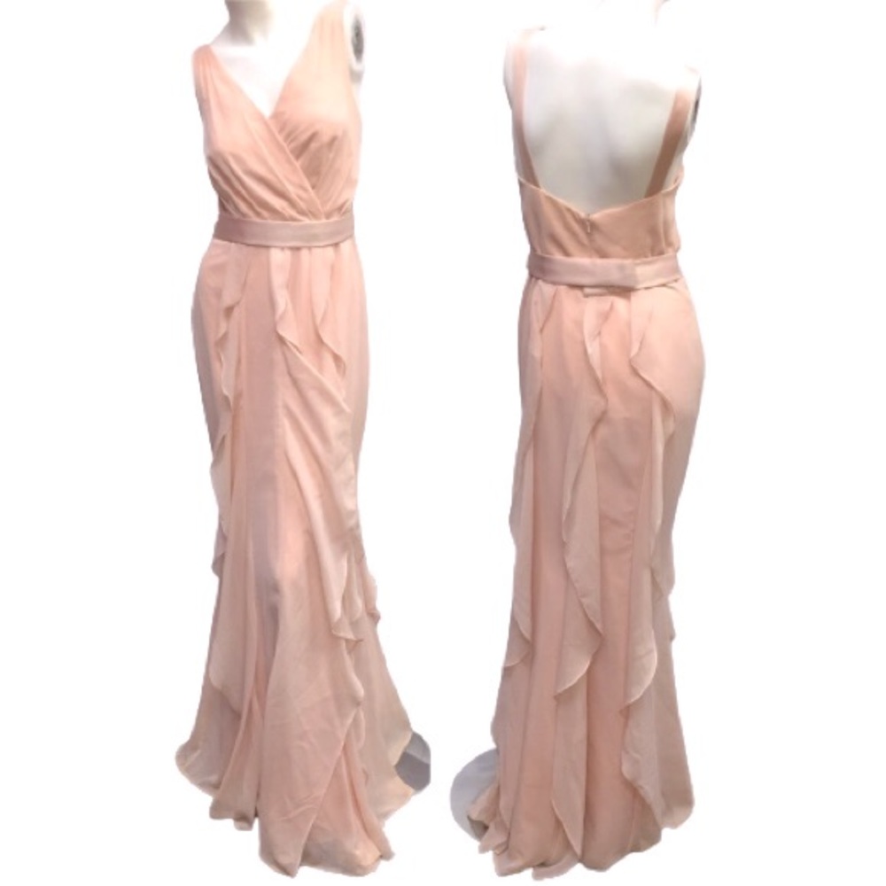 Vera Wang Size 8 V-Neck Wrapped Dress